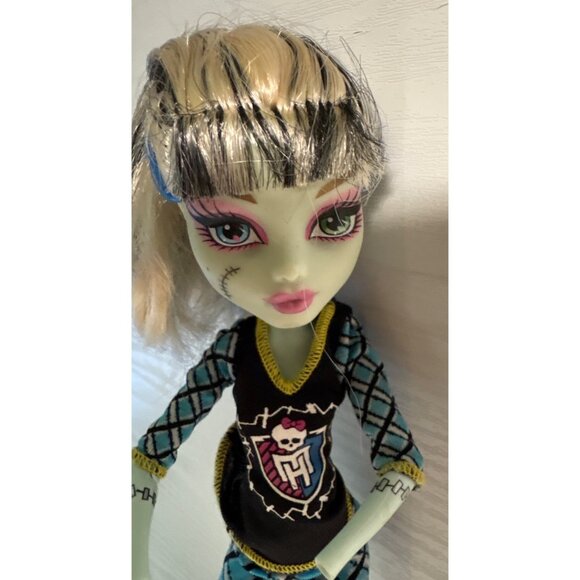 Monster High Frankie Stein Doll With Blue & Black Plaid Outfit Read - Picture 4 of 13